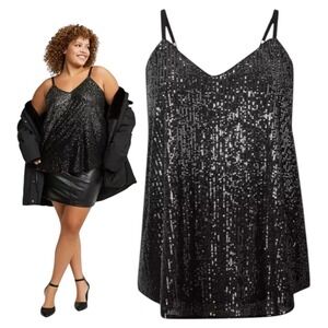 TORRID Sophie Sequin Ombre Swing  Cami NWT Size‎ 2X